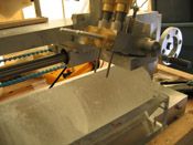Detail of contact electrodes